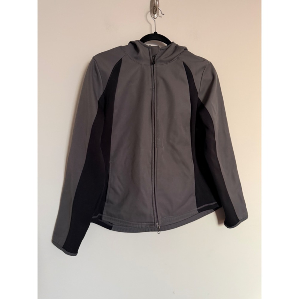Champion Women's Gray Black Full Zip Athletic Jacket Size Medium